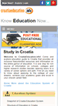Mobile Screenshot of croatiaeducation.info